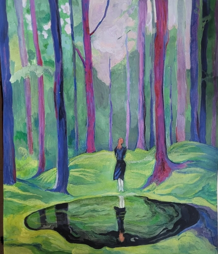 andreea gherghinesco,galerie éphémère,loiret,gien,chats,peinture,galerie,contemporain
