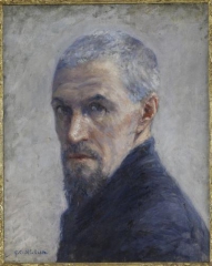 1- Gustave Caillebotte, Portrait de l'artiste, vers 1889 -Huile sur toile, 40,5 x 32,5 cm -Paris, musée d'Orsay, RF 1971 14.jpg