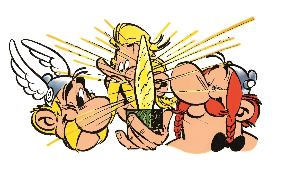 astérix,uderzo,goscinny,inédit,menhir,gaulois